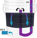 Aquarium Pond 5 Gallon Bucket DIY Bio Sponge Filter Media Pad Rounded 11x11 (20ppi 3 Pack)