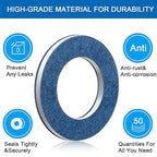 Mudder 200 Pieces Aluminum Engine Transmission Fluid Oil Crush Washers Drain Plug Gaskets, Compatible with Toyota, Scion Part 90430-12031