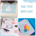 900 Sheets Nail Dust Collector Filter Paper, Disposable Dust Collector Sheet for Nails Tech Filter Sheet for Nail Vacuum Cleaner Supplies Nails Salon Accessories