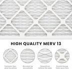 10x10x1 Air Filter MERV 13 (4-Pack), HVAC/Furnace AC Filter Replacement, Dust Defense–Comparable with MPR 1500-1900 & FPR 10 (Actual 7.75x7.75x0.75)