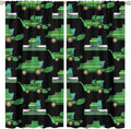 Kids Agriculture Machine Window Curtains, Farm Equipment Tractors Transport Combines Rod Pocket Decorative Windows Curtain for Boys Children Teens Room Decor 63x63in (30% Blackout)