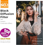 K&F CONCEPT 62mm Black Diffusion 1/2 Filter Mist Cinematic Effect Lens Filter with 28 Multi-Layer Coatings Waterproof/Scratch Resistant for Video/Vlog/Portrait Photography (Nano-X Series)
