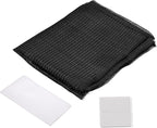 PATIKIL 47" x 39" Air Conditioner Air Filter Material, Plastic Dustproof Filtering Screen with Filtration Film for Air Conditioning, Black