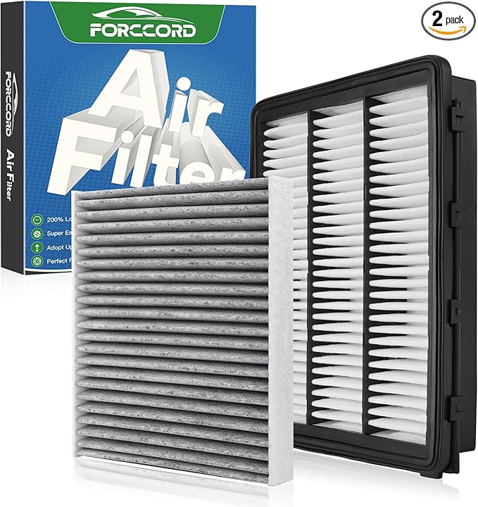 Cabin&Engine Air Filter Fit for TUCSON (16-21), SPORTAGE (17-22) Cabin Filter Engine Air Filter 97133-D1000 CA12065 Replacement Car Accessories (2PCS)