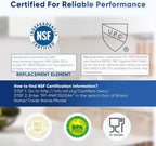 PUREPLUS LT800P NSF/ANSI 53&42 Certified Replacement for LG ADQ73613401, Kenmore 469490, 9490, ADQ73613402, ADQ736134, LSXS26326S LMXC23746S, LT120F, Refrigerator Water and Air Filter Combo, 2Pack