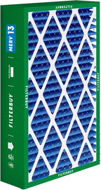 Filterbuy 16x28x6 Air Filter MERV 13 Optimal Smoke & Allergy Defense (1-Pack), Pleated HVAC AC Furnace Filters for AprilAire Space-Gard 401, 2400, & Lennox (Actual Size: 15.50 x 26.88 x 6.00)