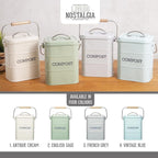 Kitchen Craft Living Nostalgia Vintage Blue Compost Bin LNCOMPBLU