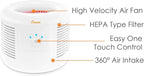 Crane HEPA Air Purifier, Air Purifiers for Home, Quiet Air Purifier HEPA Filter, Home Air Purifiers, Air Purifier For Pets, Office, Baby Nursery