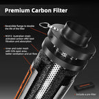 Spider Farmer Smart Air Filtration Kit 6", Inline Duct Fan, GGS Temperature Humidity Controller with App Control, Carbon Filter Combo, 13Ft Ducting, Ventilation System for Grow Tent, Hydroponics