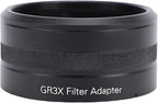 Fabater Camera Lens Filter Adapter Tube Fit for GR3X Lens Filter Mount Adapter Compatible with 49mm Threaded Hoods Caps