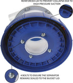 Assembled Quick Click Dust Separator with 5 Gallon Locking Collection Bin