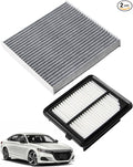 Cabin Air Filter Replace CF10134 & Engine Air Filter Replace CA11399 Compatible with Honda Accord L4 2.0L Hybrid 2014-2015 2017-2022