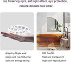 Bathroom Mirror with LED Lights，Smart Illuminated LED Bathroom Mirror，Energy-Saving LED Smart Mirrors，LED Mirror for Bathroom，with Demister Pad and Smart Touch Switch(H60*W90cm/H23.6*W35.4IN)