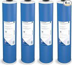 Pentair Pentek GAC-20BB Big Blue Carbon Water Filter, 20-Inch, Heavy Duty Granular Activated Carbon (GAC) Replacement Cartridge, 20" x 4.5", Pack of 4