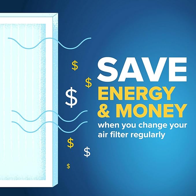 Filtrete 17.5x23.5x1 AC Furnace Air Filter, MPR 700, MERV 8, Tough on Pollen, Easy on Airflow, 3-Month Pleated 1-Inch Electrostatic Air Cleaning Filter, 4-Pack (Actual Size 17.19 x 23.19 x 0.81 in)