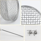 RV flying insect screen fit for RV furnace vent screen, RV water heater vent cover, 2.8 inch stainless steel mesh RV camper accessories,insects stainless steel mesh with installation tool, 1 Pack