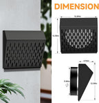10 Inch Exhaust Vent Cover,Wall Vent Cover with Removable Front Panel Galvanized Steel Wall Cap with Stainless Steel Clamp, Weatherproof Air Vent for Residential, Kitchen, RV, Garages (10 inch)