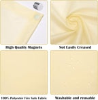 Fluorescent Light Covers - Classroom Covers for Ceiling Lights, 1 PCS 4 x 2 Feet Magnetic Light Filters, Classroom, Office Decor (Warm Yellow)