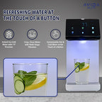 Ultra Instant Hot & Cold Water Dispenser - Bottleless Water Dispenser Countertop, Full Installation Kit, Quiet Multi-Stage Filtration + UV Sterilization - White