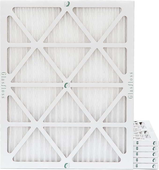 Glasfloss ZL 18x22x1 MERV 10 (FPR 5-6) AC Furnace Air Filters. (Box of 6). Actual Size: 17-3/4 x 21-3/4 x 7/8
