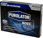 Purolator PBC25764 PurolatorBOSS Automotive Cabin Air Filter with Febreze & Activated Carbon, Car & Truck Passenger Compartment OEM Filter Replacement for Nissan Frontier, Pathfinder, and more