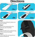 Ceiling Fan Filters for Blades - 3 Pcs Activated Coconut Shell Carbon Ceiling Fan Air Purifier Pads - Adhesive Fans Filter - Dust Catcher Fans Blade Air Purifier Pads - Fresh Natural Air