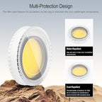 Astromania Telescope Filter, Planetary Filter with Metal Frame for Astronomical Telescope Eyepiece, 2 Inch Telescope #12 Yellow Color Filter for Enhancing Contrast in Lunar Planetary Observation
