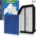 Cabin & Engine Air Filter Combo Fit for Honda CR-V CRV CR V 2012 2013 2014 L4 2.4L Activated Carbon Cabin Filter Replacement Air Filter CF10134 CA11258 Car Accessories