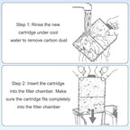 8pcs Filter Cartridges for Top Fin EF-S & BF5 BETTAFLO, 9.5x5.5cm/3.74x2.17in Aquarium Filter Replacement for Fish Tank Water Filtration