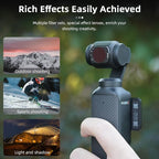 BRDRC Pocket 3 ND CPL Filters Set, 3 Pack - CPL + Black Mist Filter 1/4 + ND2-32 Magnetic Lens Filter for DJI Osmo Pocket 3 Creator Combo Camera Accessories - Can be Stacked