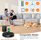 19 Replacement Part Accessories for iRobot Roomba Plus 504 Vac & max 705 vac Vacuum Cleaner, 4 Roller Brush 4 Hepa Filter 6 Dust Bags 6 Side Brush 1 Cleaning Brush