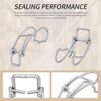 8 Pcs P538928 Air Cleaner End Cap Metal Clip Compatible with Dona-ldson, Air Filter Clips, Maintain The Sealing 0f The Air Cleaner End Cap