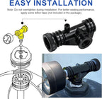 154689 Air Bleeder Tee Assembly Replacement for Pentair Pool Filter Air Relief Valve Fits Triton II Pool and Spa Filter Model TR50,TR60,TR140,TR100 Air Relief Tee Assembly Replace for S7S50,S8S70