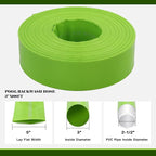 Eastrans 3'' x 100 FT Pool Backwash Hose with 2 Hose Clamps,Extra Heavy Duty Discharge Hose,Drain Hose for Swimming Pool,Super wear-resistant,weather blast,green