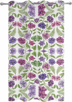Flowers Outdoor Curtains for Patio Summer Floral Pastoral Farmhouse Plant Waterproof Outside Curtains with Grommet Top Weatherproof Curtain for Cabana Pergola Gazebo, 1 Panel, 54" W x 108" L