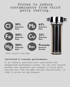 2.0 Carbon Shower Head Filter System | Removes Chlorine, Heavy Metals, And More | Great For Dry Skin/ Hair, And More | NSF Certified