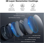 K&F CONCEPT Snap On Black Diffusion 1/4 Filter Compatible with DJI Osmo Action 6, Creative Mist Cinematic Effect Filters, Multi-Coated/Optical Glass/Aluminum Alloy Frame Action Camera Accessories