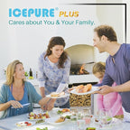 ICEPURE PLUS NSF53&42 Refrigerator Water Filter Replacement for Whirlpool 4396508 4396510, Everydrop EDR5RXD1, Filter 5, 4392857, WF285 PNL240V 4396918 9010 WF-NL300 WF-L500 RWF0500A RWF0500AH 2PACK