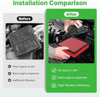 Engine+Cabin Air Filters Fit for 2014-2018 Chevrolet Silverado 1500＆GMC Sierra 1500, 2015-2020 Suburban Engine Air Filter Replacement Air Filter for My Car Accessories# CA8755A CF11809