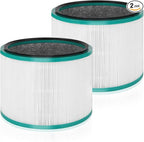 2 Pack Air Purifier Filter Replacement for Dyson HP01 HP02 DP01 DP02 Desk Air Purifiers, Funmit 360° Combi Glass HEPA Carbon Filter Fit for Dyson Pure Hot Cool Link Air Purifier, Part # 968125-03