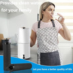 Water Filter Silver Infused Replacement for Berkey® BB9-2® Black Carbon Block Filters System,Compatible with Berkey® Gravity Countertop Purification Elements,Pack of 4