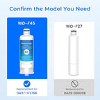 Waterdrop DA97-17376B Replacement for Samsung® HAF-QIN Refrigerator Water Filter, HAF-QIN/EXP, RF28R7201SR, RF28R7351SG, WD-F45