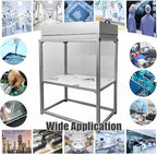 INTSUPERMAI Vertical Laminar Flow Hood Air Flow Clean Bench Workstation with HEPA Aluminum Blade Fan Rated Air Volume 706cfm Dust Free Room Workshop for Dust Free Work Operatiom 110V