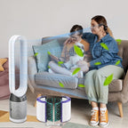 2 Pack Replacement True Filter for Dyson TP04 TP06 TP07 TP09 TP10 HP04 HP06 HP07 HP09 HP10 PH01 PH02 PH04, Fan Sealed Two Stage 360° Filter System Pure Cool & Activated Carbon