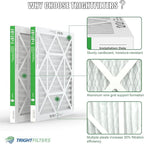 18x18x1 Air Filter 4 Pack, MERV 8 Pleated Dust Defense Air Filters Replacement Air Conditioner HVAC AC Furnace Filter, Durable and Lightweight