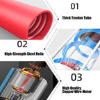 Portable Red Grain Suction Pump - Low Noise 5m Auger Conveyor for Cement, Grain, Fertilizer, and Gravel