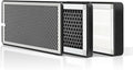 Replacement 3 Layer Air Purifier Filter for Weiworld Filter Box Included High-Efficiency Activated Carbon, Pre-Filter and Hepa Filter