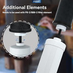 5-stage Filtration compatible PF-2 Purification Elements,Replacement for Berkey® PF-2® Fluoride Filters Waterdrop® Berkey® Big+ Gravity Water Filter System Series (2 Pack)