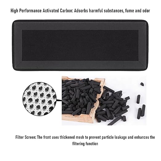 Hyuduo 2PCS Air Filter Cartridges for Lab Series 3D Printer 13 Activated Carbon Replacement Filters with 1 Brush Captures Nano Particles HCHO VOC Odor