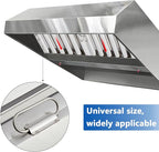 19.5 in x19.5 in Commercial Hood Filters - 430 Stainless Steel 5-Groove Baffle Filters for Restaurant Kitchen Exhaust Hoods Pack of 6